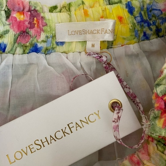 Loveshackfancy NWT Brynlee Skirt in Rainbow Skies Floral Print Mini Ruffle Skirt - Picture 6 of 9